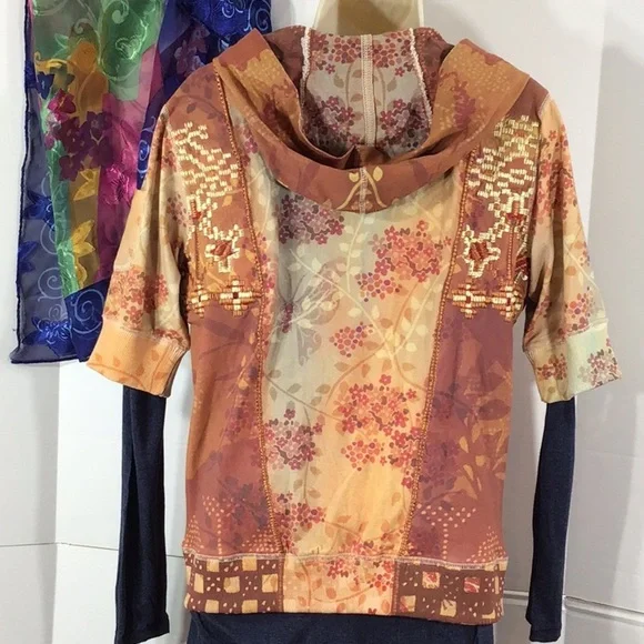 Bit & Bridle embroidered zip front hoodie M - Picture 7 of 11